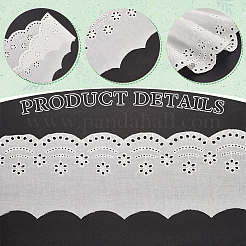 5 ярд хлопковой кружевной ленты с цветочной вышивкой OCOR-MA0001-27A