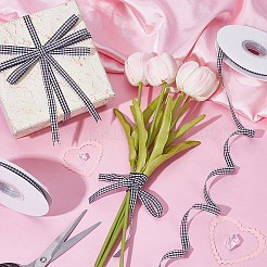 Полиэстеровая лента с узором «тартан»&nbsp;OCOR-WH0101-157C