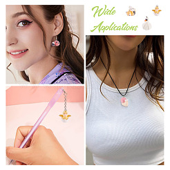 16 шт. 8 подвески из флокированной смолы&nbsp;RESI-TA0004-16