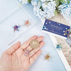 5шт 5 цвета подвески ручной работы лэмпворк LAMP-SC0001-23