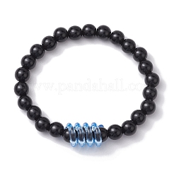Braccialetti con perline elasticizzate in acrilico rotonde e primaverili&nbsp;BJEW-JB10224-02