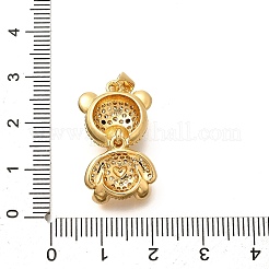 Покрытие стойки латунь микропаве прозрачные подвески из кубического циркония KK-M309-39G-G