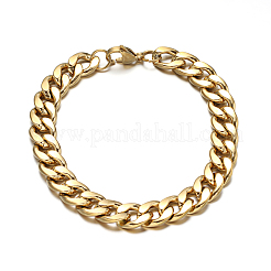 304 нержавеющая сталь кубинские цепочки ожерелья и браслеты комплекты ювелирных изделий SJEW-O065-A-04G