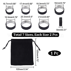 14 шт. набор из 7-х вращающихся колец из нержавеющей стали 304&nbsp;RJEW-UN0002-68EB