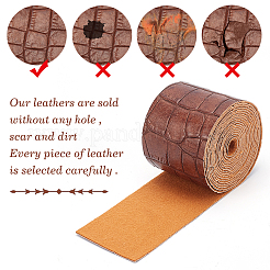 Ткань из искусственной кожи с рисунком аллигатора AJEW-WH0034-92D-02