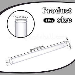 Tubo de acrílico transparente&nbsp;AJEW-WH0475-51N