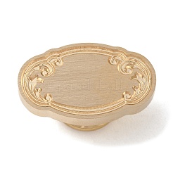 Латунные головки штампов с геометрической рамкой в виде листьев AJEW-H149-03G-05