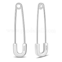 925 серьги-кольца из стерлингового серебра с родиевым покрытием JE826A