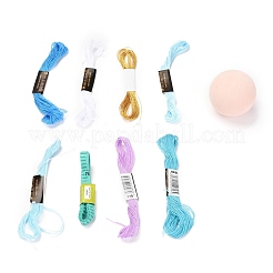 Наборы брелков с мячом для вышивки своими руками DIY-I064-A02