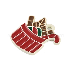 Подвески из сплава с эмалью из сплава с рождественской тематикой ENAM-Z020-01E