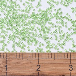 MIYUKIデリカビーズ  シリンダー  日本製シードビーズ  11/0  （db1226)透明石灰光沢  1.3x1.6mm  穴：0.8mm  約2000PCS /ボトル  10 G /ボトル&nbsp;SEED-JP0008-DB1226