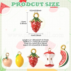 10 шт. 5 стиля подвески из сплава и латуни с эмалью&nbsp;DIY-YW0017-08