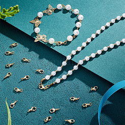 50 шт. латунные застежки-лобстеры KK-PH0005-42