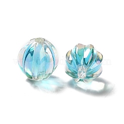 Двухцветное УФ-покрытие радужных переливающихся акриловых бусин TACR-D010-05