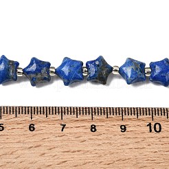 Нитки бусины из натурального ляписа-лазури G-Z080-A26-10mm