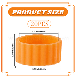 20 шт. силиконовых колец-растяжек&nbsp;AJEW-CP0010-06A