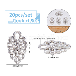 20 spilla regolabile in lega di zinco per bottoni di jeans&nbsp;FIND-FH0017-92P