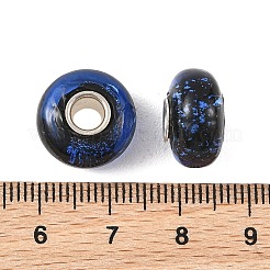 Perline europee in vetro lavorato a lume e con anima in ottone&nbsp;LAMP-P019-01P-19