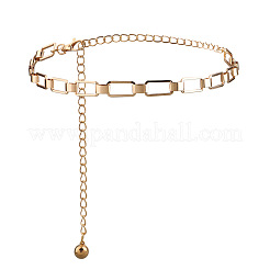 Сплав прямоугольная цепь звено талия живот тело цепи FS-WGA2B29-01