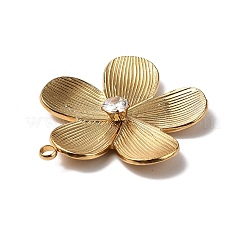 Подвески из нержавеющей стали 304 со стразами&nbsp;LS-STAS-P395-11A-G