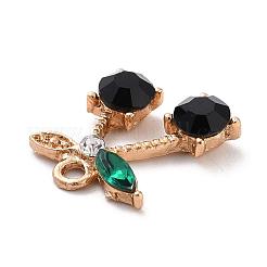 Подвески из сплава и страза&nbsp;ALRI-WH0005-12D