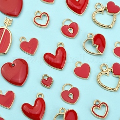 50шт 10 стиля подвески из сплава с эмалью&nbsp;ENAM-CJ0002-85