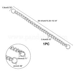 Ремешок для сумки из сплава с цепочкой FIND-WH0069-85P
