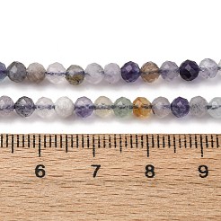 Природного флюорита бисер нитей G-RM2025-A37-4mm