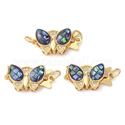 Латунные застежки из прозрачного кубического циркония с микропаве KK-K385-096G