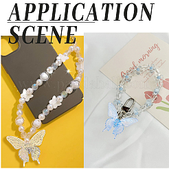 40 шт. 5-цветные радужные переливающиеся прозрачные акриловые бусины с УФ-покрытием OACR-SC0001-19