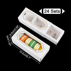 Картонные коробки для макарон CON-WH0086-132A-01