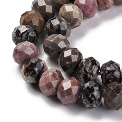 Природные родонит бисер нитей G-K380-A16-01