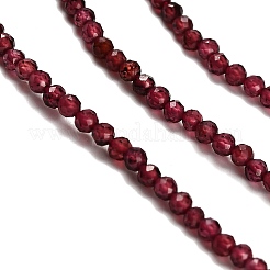 Гранат природный бисер нитей G-RM2025-18-2mm