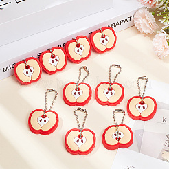 30 шт. ПВХ анти-потеряющийся чехол для ключей подвеска украшения HJEW-GO0001-06