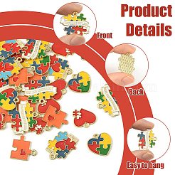 30шт 5 стиля подвески из сплава с эмалью&nbsp;ENAM-FS0004-30