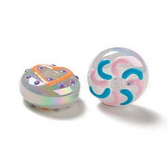 УФ-покрытие непрозрачные радужные переливающиеся акриловые бусины&nbsp;ACRC-D001-11B