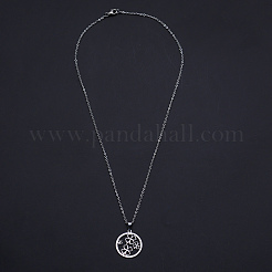 Не тускнеющие подвески из нержавеющей стали 201 NJEW-S105-JN726-45-1