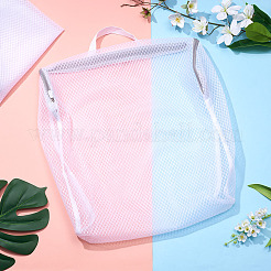2 sac à linge en maille polyester avec fermeture éclair et poignées&nbsp;ABAG-TA0002-18A