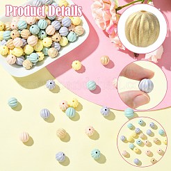 100 шт. окрашенные распылением смоляные бусины&nbsp;RESI-CJ0004-96