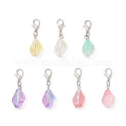 Раковина прозрачная краска-спрей стеклянная подвеска украшения&nbsp;HJEW-JM03527-01