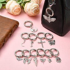 24 шт. 12 стиля подвески для обуви в виде черепа из сплава&nbsp;HJEW-CJ00043