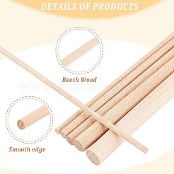 36шт. 6 палочки из бука разных стилей DIY-OC0009-26