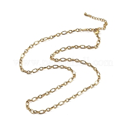 Ожерелья из овальной цепочки из нержавеющей стали 304 толщиной 3.5 мм NJEW-T016-08G