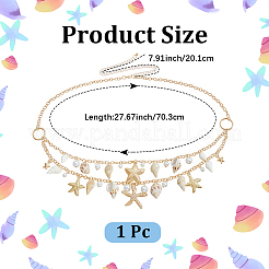 Chaînes de taille double couche pour femmes&nbsp;AJEW-CP0011-35A