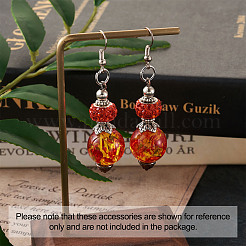 Смола имитация янтарных бусин CRES-TA0001-17