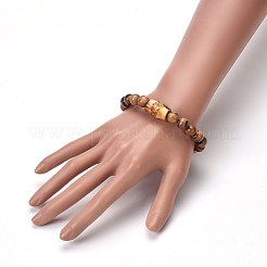 Пары деревянные бусы стрейч браслеты&nbsp;BJEW-JB04121