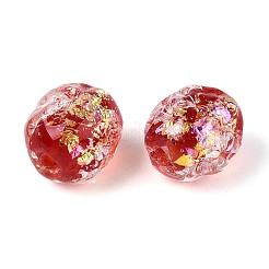 Ручной стеклянные фольга бисер пряди&nbsp;FOIL-N033-03C