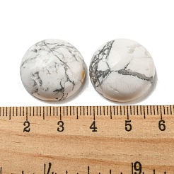 天然石ハウライトカボション  フラットラウンド  20~21.5x6~8mm&nbsp;G-C115-02A-12