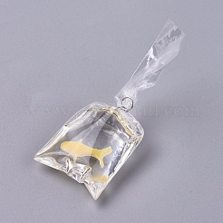 Подвески из смолы для водных мешков с золотой рыбкой&nbsp;DIY-WH0121-44B