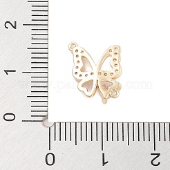 Подвески из латуни с прозрачным фианитом и полым соединителем KK-Z061-03G